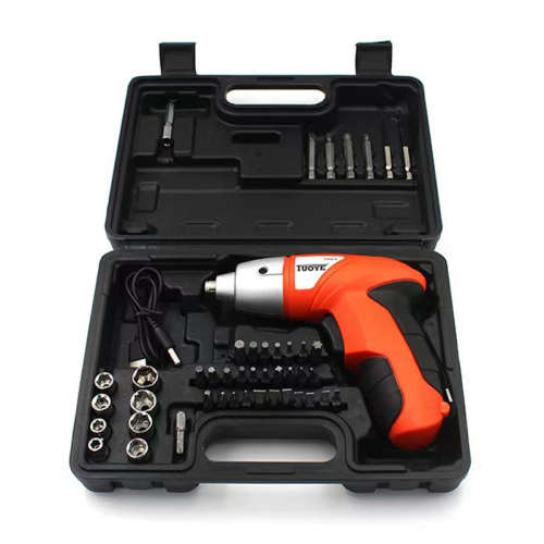 Household Hand Electric Drill Repair Tool Set USB Cable Rechargeable Combination Kit Toolbox
