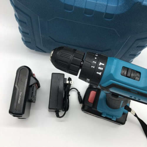 48V Lithium Rechargeable Cordless Hand Power Drill Screw Driver Set