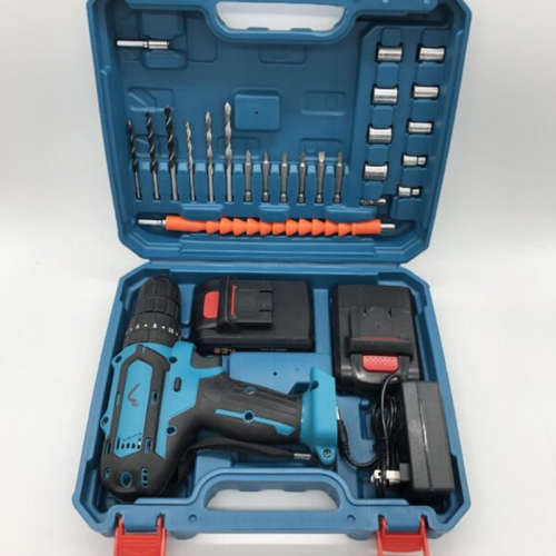 48V Lithium Rechargeable Cordless Hand Power Drill Screw Driver Set