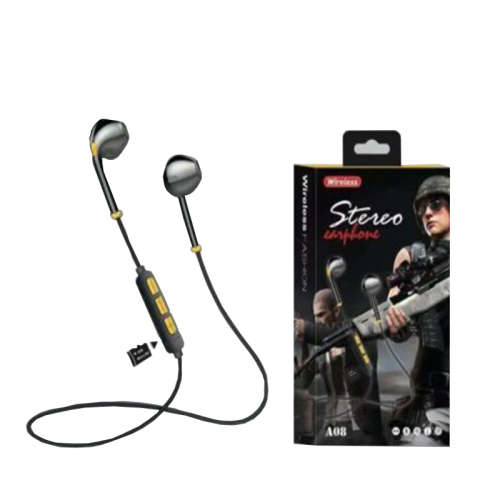 A08 Bluetooth Earphone with Micro SD Card Slot
