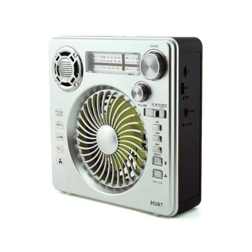 Bluetooth Speaker Portable Small Fan Emergency Radio