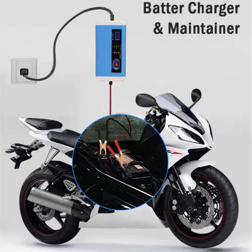 Battery Charger LCD Display 12-24V Car Charger Power Pulse Repair