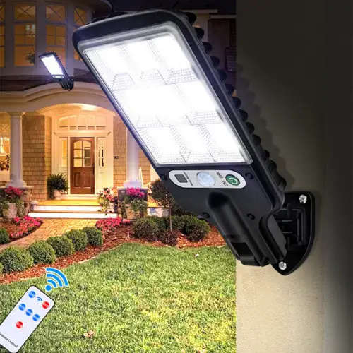 Solar Street Light Outdoor Garden 117COB Wall Mounted Motion Sensor Light