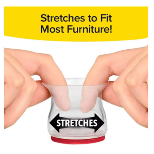 8pcs Anti-slip Sliders Silicone Leg Cover For Table Leg Chair Leg Protector
