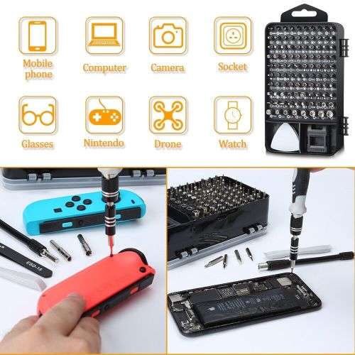 Screwdriver Set 115 Jewelers Watch Jewelry Eyeglass Repair Tools Precision Micro