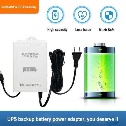 UPS Battery Backup Uninterruptible Power Supply For Wifi Router Wall-Mounted Backup Power Adapter