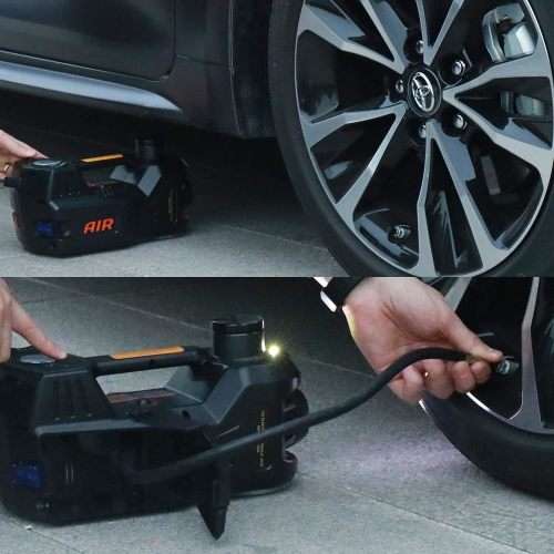 Electric Car Jack Kit 12V Car Jack Hydraulic With Impact Wrench And Tire Inflator Pump