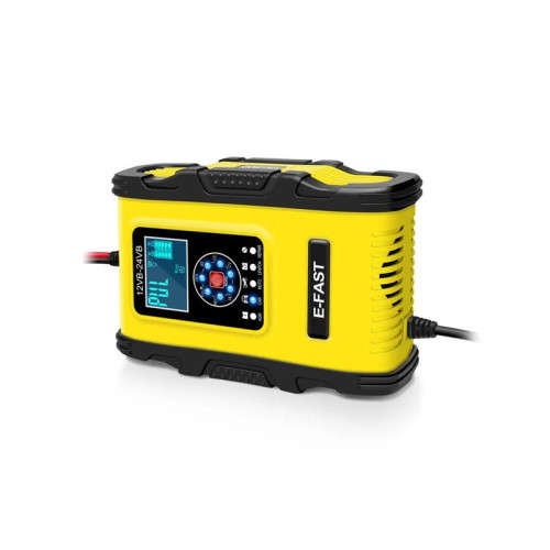 12V 24V 12A Automatic Smart Battery Charger for GEL WET AGM Lithium LiFePO4 LiPo