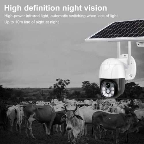 ZYF-0034 VRT-VC9-G Solar Powered 4G Smart Surveillance Camera V380 Pro App