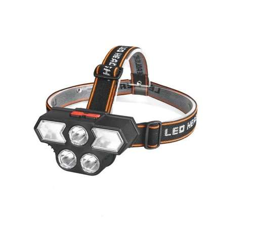 USB Rechargeable 4 Lighting Modes 800mah LED Headlamp 11LED