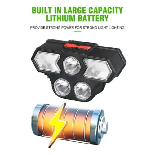 USB Rechargeable 4 Lighting Modes 800mah LED Headlamp 11LED