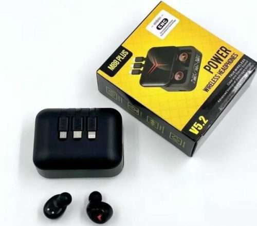 M88 PLUS Bluetooth 5.3 ENC Headset with Power Bank For Emergency Charge
