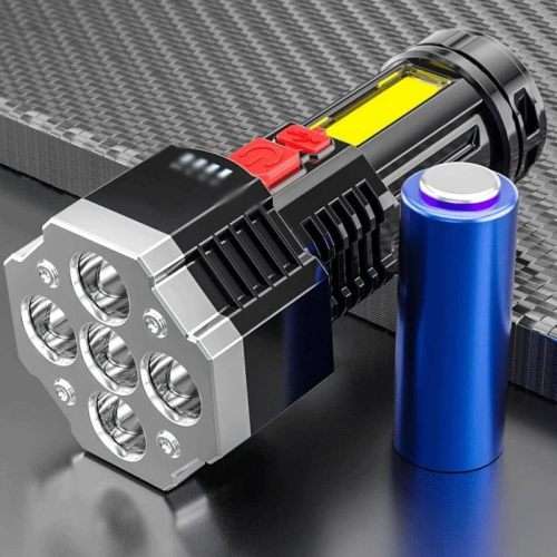 Flashlights Side Light Lightweight Outdoor Lighting  Rechargeable Flashlight