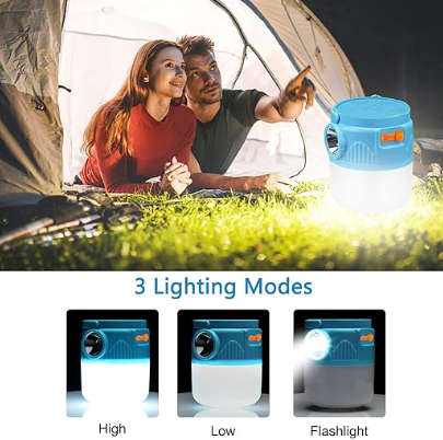 1Pc Camping Lantern Light Panel And USB