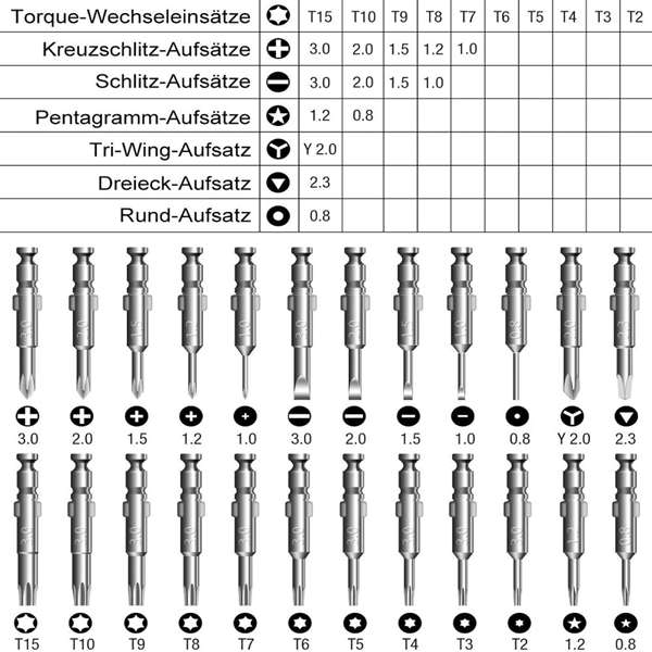 25pcs Screwdrivers Precision Screwdriver Set Multifunctional Opening Repair Tool Set