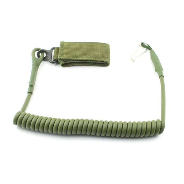 Tactical Pistol Lanyard Sling Secure Spring Retention Rope Sling Elastic Handgun