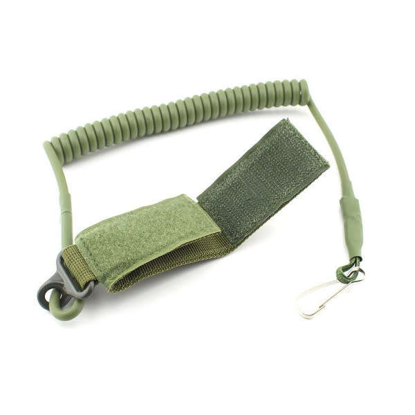 Tactical Pistol Lanyard Sling Secure Spring Retention Rope Sling Elastic Handgun