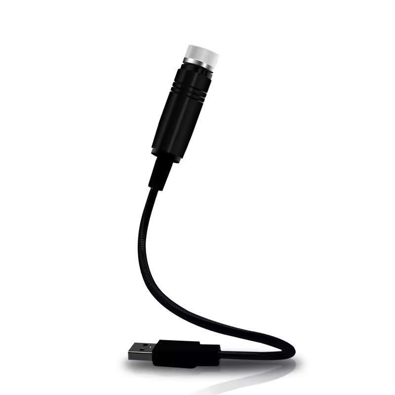 Car USB Starry Sky Projector Lamp LED Hose Laser Light Car Interior Ambient Light