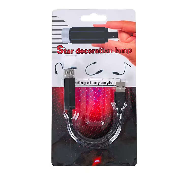 Car USB Starry Sky Projector Lamp LED Hose Laser Light Car Interior Ambient Light