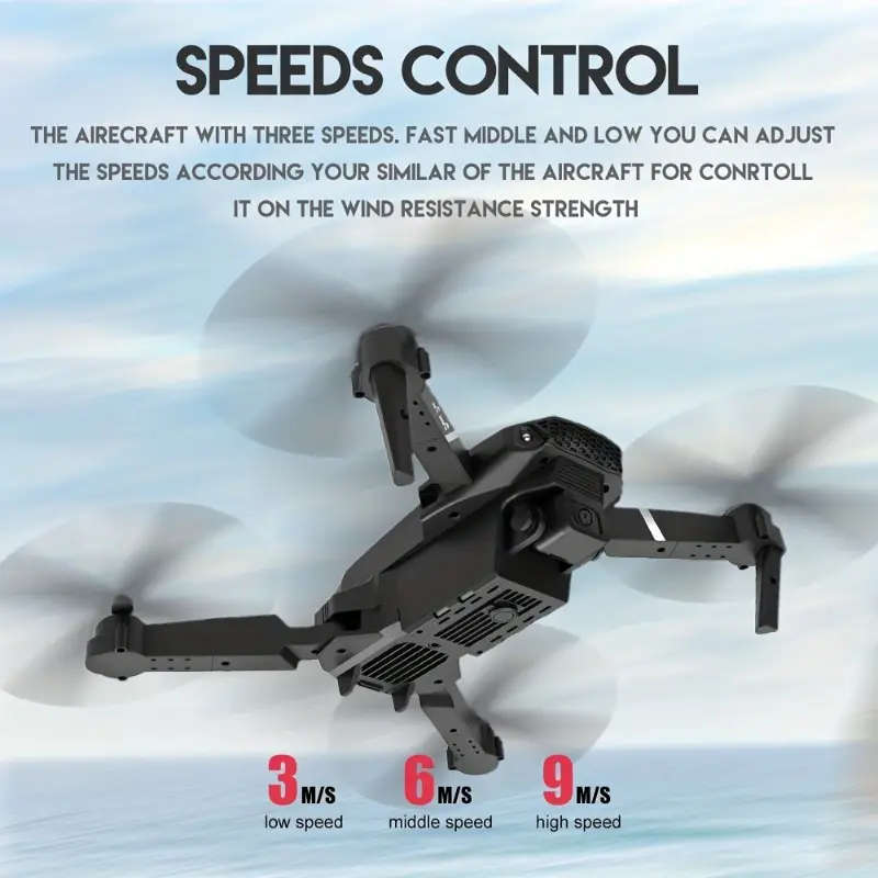 Drone Wifi With Wide Angle Hd Camera Height Fixed Remote Control Foldable Quadcopter Drone Gift Toy