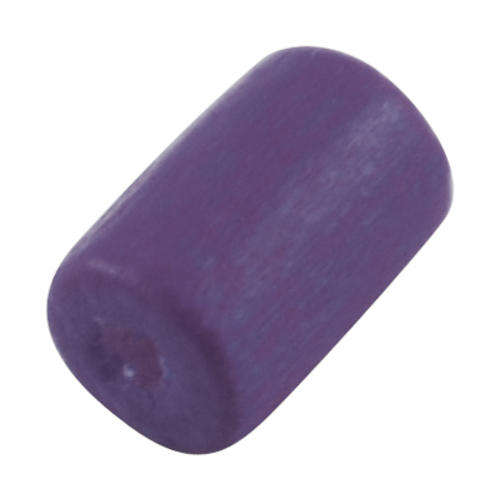 Wooden purple column beads (pack of 100 beads)