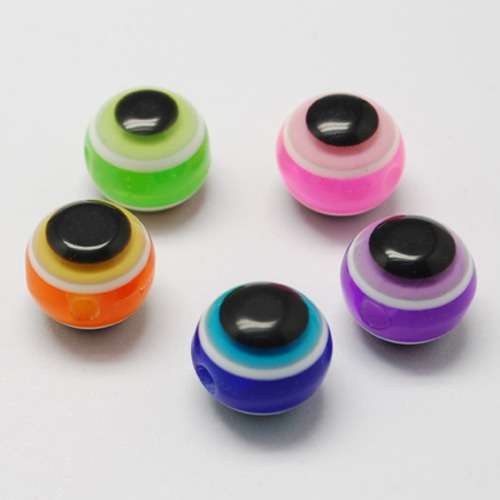 Evil eye beads (pack of 100 beads) Assorted colours