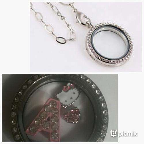 Floating diamante necklace