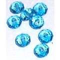 6mm Blue Acrylic Rondelle Beads- (sold in pack of 100)