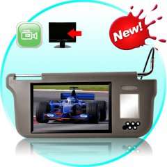 Sun Visor with 9 Inch LCD Monitor (Grey, Right) FREE SHIPPING