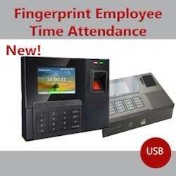 FINGERPRINT EMPLOLYEE TIME ATTENDANCE ¿ ENTRY TIME CLOCK SYSTEM WITH USB