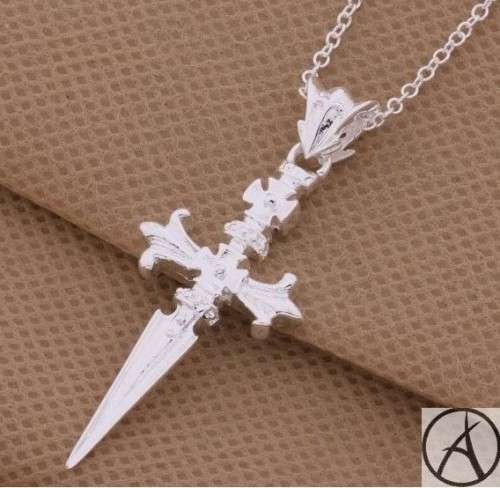 925 SILVER JEWELLERY CHAIN NECKLACE ¿ CROSS PENDANT