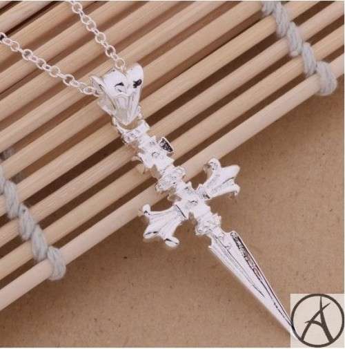 925 SILVER JEWELLERY CHAIN NECKLACE ¿ CROSS PENDANT
