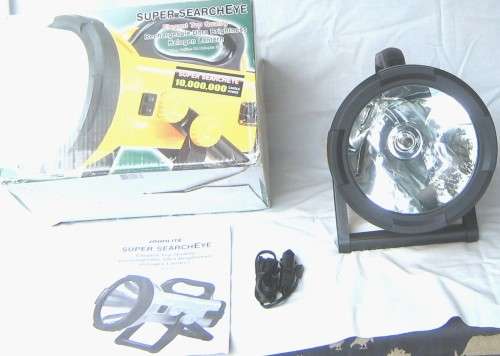 10 MIL CANDLE POWER RECHARGEABLE HALOGEN SEARCH LIGHT