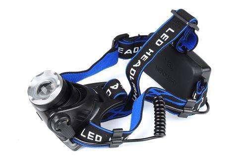 CREE T6 HEAD LAMP - 1200 LUMEN, 3 LIGHT SETTINGS, ADJUSTABLE HEAD STRAP, WEATHERPROOF - LT294