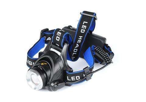 CREE T6 HEAD LAMP - 1200 LUMEN, 3 LIGHT SETTINGS, ADJUSTABLE HEAD STRAP, WEATHERPROOF - LT294