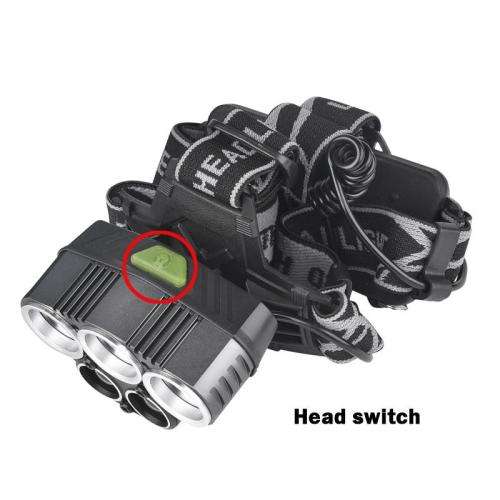 CREE LED HEADLIGHT - 5 LED, 2X 18650 BATTERY, 5 LIGHT MODES, 2X BLUE-RAY LED, ALUMINUM ALLOY, ADJUST
