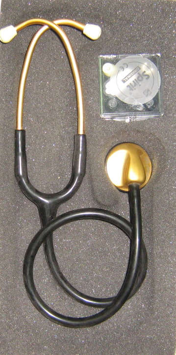 HI CARE STETHOSCOPE  PROFESSIONAL SINGLE HEAD SATIN or GOLD STETHOSCOPE  ELITE TYPE