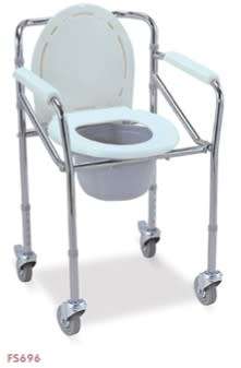 COMMODE - CASTORS LOCK