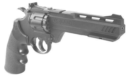 CROSMAN VIGILANTE CO2 REVOLVER - SHOOTS 4.5MM STEEL BBS AND PELLETS 465FPS
