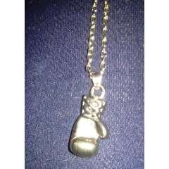 GOLDEN BOXING GLOVES NECKLACE