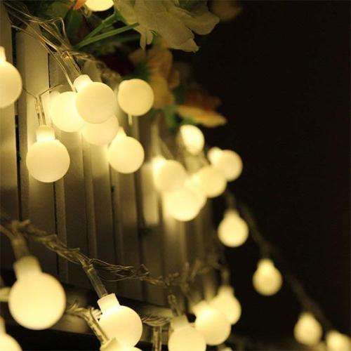 50 LED SOLAR STRING BULBS WARM WHITE