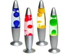 LAVA LAMP WITH SILVER BASE