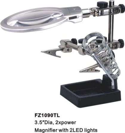 HELPING HAND MAGNIFIER LED LIGHT WITH SOLDERING STAND