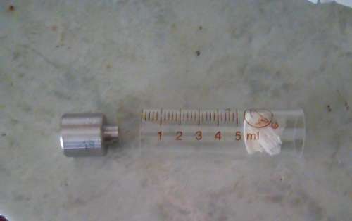 REPLACEMENT GLASS TUBE FOR KD105 REUSEABLE CONTINUOUS SYRINGE D TYPE 5ML VETERINARY SYRINGE