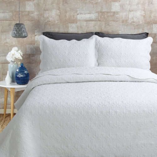 ENCANTO QUILT SET (WHITE) 240 x 240