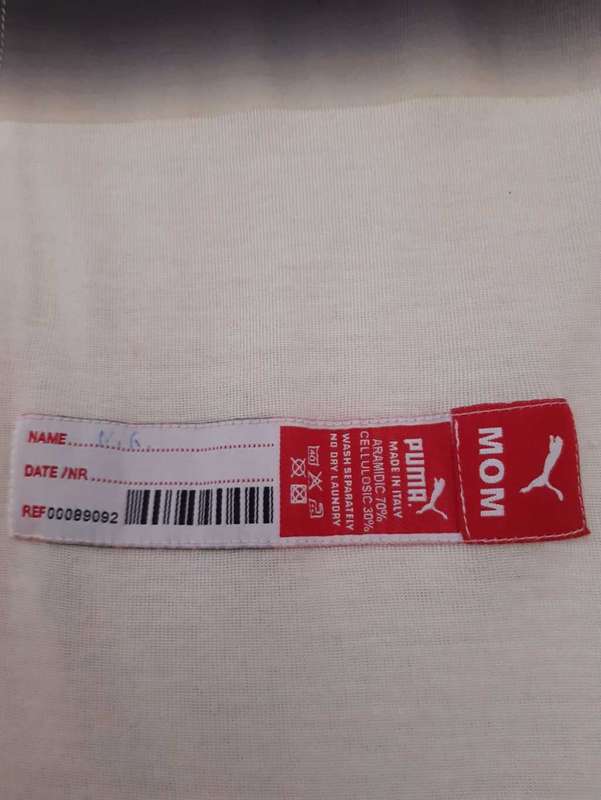 **Rare** Autographed Nico Rosberg F1 Nomex Suit Underwear