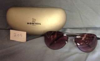 No 204.  Brand new MONTEIL   Sun glasses . In original case