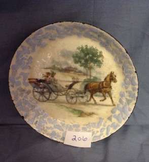 No. 206. Vintage enamel plate  ornament