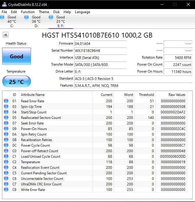 HGST 1TB Laptop Hard Drive