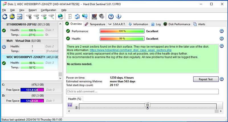 WD blue 500gb laptop hardrive